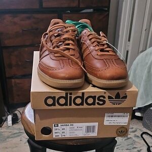 Adidas Samba OG Brown Rust Leather Sneakers
